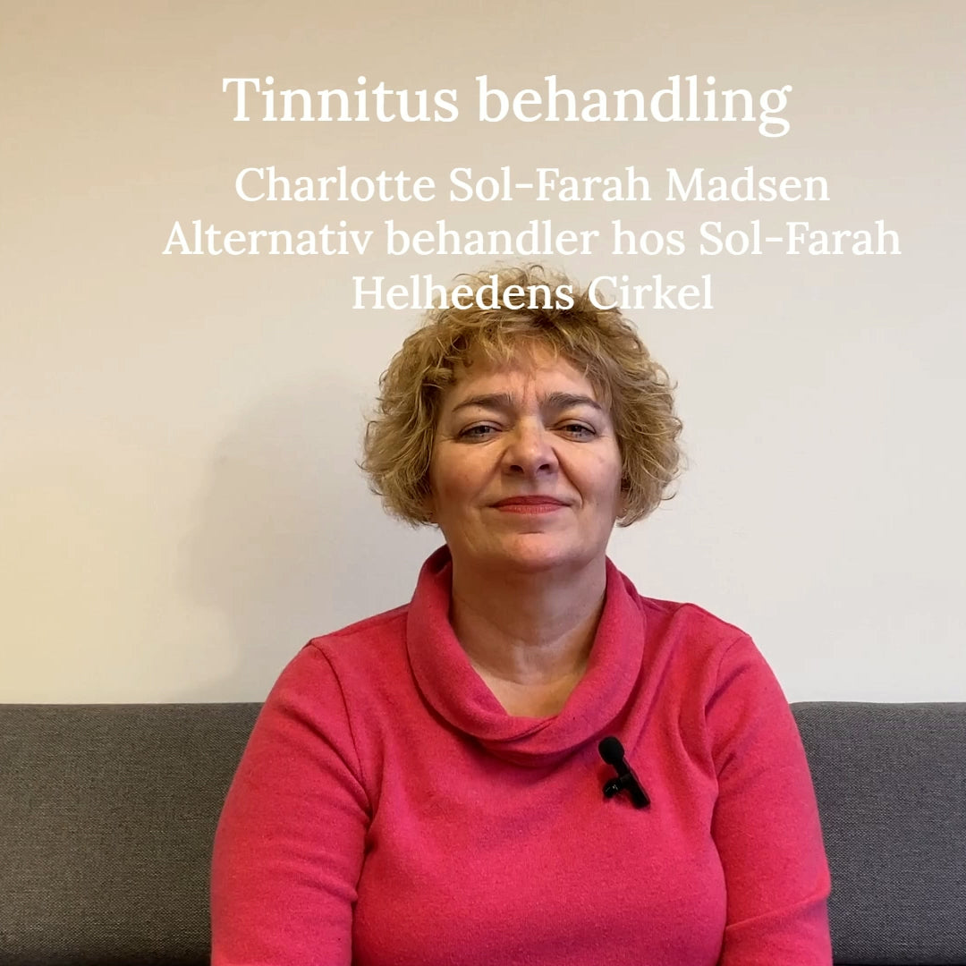 Video med Charlotte Sol-Farah Madsen der fortæller om Tinnitus-behandling