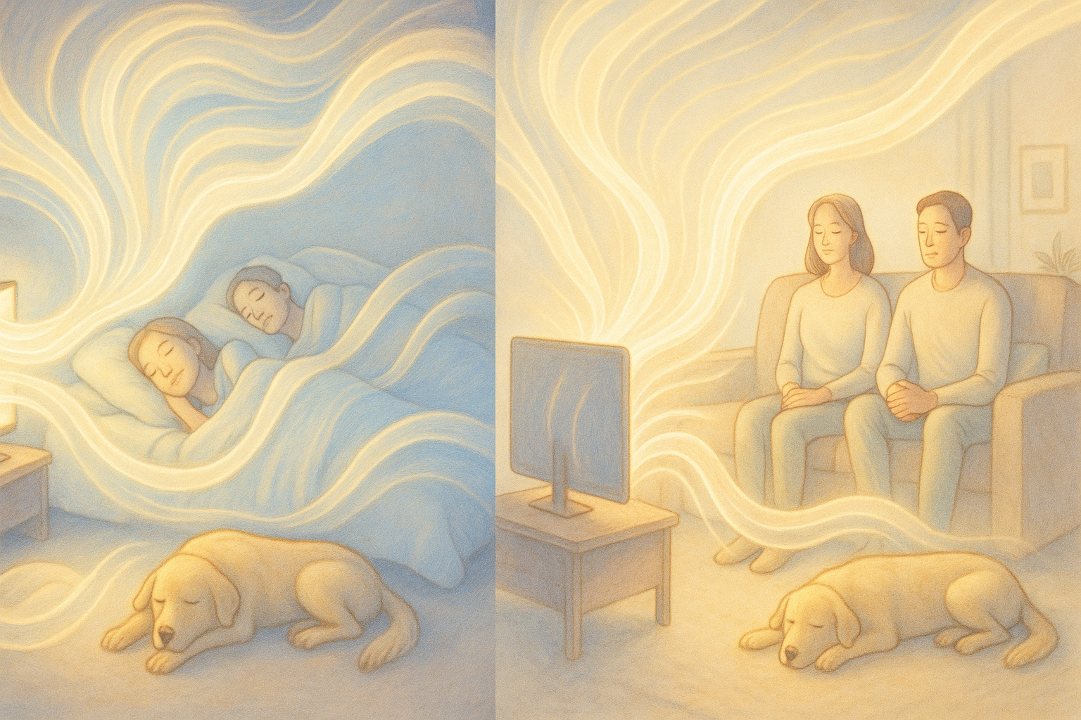 Sol-Farahs Kvantehealing sendes ud til familie og deres hund